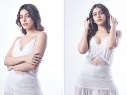 Alaya F amps up her summer style quotient in a chic white lace trim dress