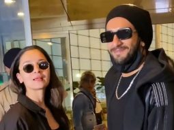 Alia Bhatt & Ranveer Singh twin in black as they leave for RRKPK promotions