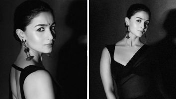 Alia Bhatt leaves us enchanted in a black Manish Malhotra saree for Rocky Aur Rani Kii Prem Kahaani promotions