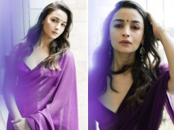 Alia Bhatt’s purple six-yard attire for Rocky Aur Rani Kii Prem Kahaani is grace and elegance in one