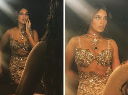 All that glitters is Bhumi Pednekar in a thigh-high slit floral Varun Bahl lehenga at FDCI India Couture week