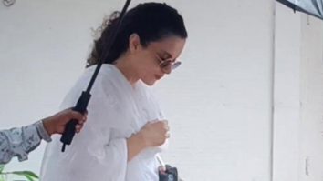 Beautiful! Kangana Ranaut gets clicked in a white salwar
