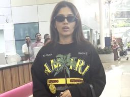 Bhumi Pednekar sports a black on black airport look