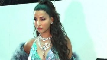 Bling Bling! Nora Fatehi shines in a shimmery outfit & a fur coat