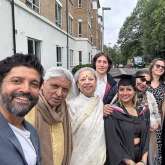 Farhan Akhtar shares family photo featuring ex-wife Adhuna Bhabani at daughter Shakya's convocation; check post here