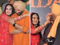Gadar 2: Ameesha Patel warmly wipes co-star Sunny Deol’s tears after he gets emotional at the trailer launch