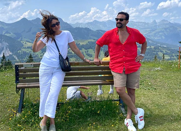 Kareena Kapoor Khan and Saif Ali Khan share a picturesque photo but kids Taimur Ali Khan and Jeh turn photobombers