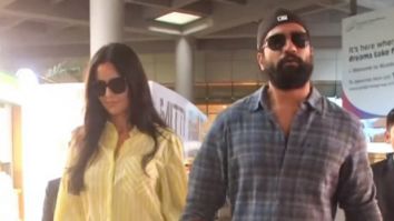 Vicky Kaushal and Katrina Kaif return from Maldives vacation; couple holds hand at airport