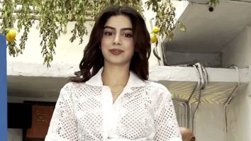 Khushi Kapoor looks pretty as she donnes an all white look