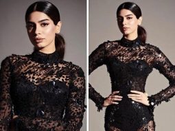 Khushi Kapoor made a bold fashion statement as she adorned a stunning shimmery see through number at Manish Malhotra’s bridal couture show