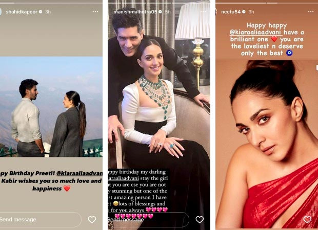 Happy Birthday Kiara Advani: Shahid Kapoor, Manish Malhotra, Katrina Kaif and other celebs shower heartfelt wishes 