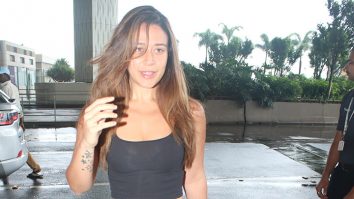 Krishna Shroff gets clicked at the airport in crop top and denims
