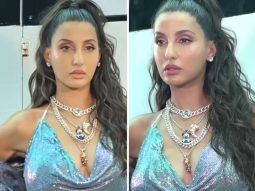Nora Fatehi in a shiny chainmail top and inside out denim jeans is breaking fashion boundaries