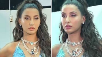Nora Fatehi in a shiny chainmail top and inside out denim jeans is breaking fashion boundaries