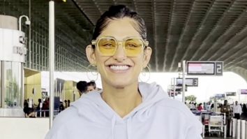 Paps wish Kubbra Sait happy birthday as she gets clicked at the airport