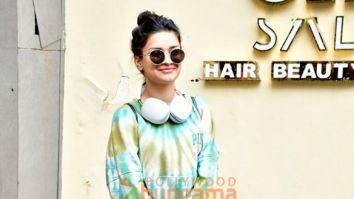 Photos: Avneet Kaur snapped outside a salon in Bandra