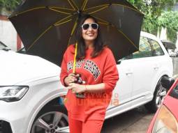 Photos: Bipasha Basu snapped at a salon in Bandra