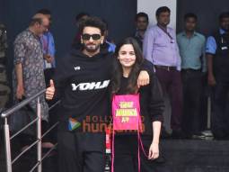 Photos: Ranveer Singh and Alia Bhatt return to Mumbai after promoting Rocky Aur Rani Kii Prem Kahaani in Jaipur and Chandigarh