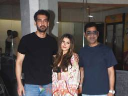 Photos: Tara Sutaria, Dhairya Karwa and Murad Khetani snapped at the special screening of film Apurva