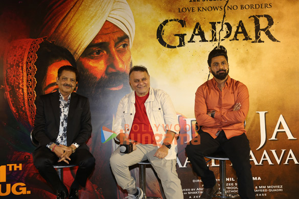 photos team of gadar 2 attend the song launch of their film udd jaa kaale kaava 2