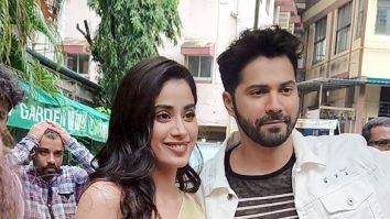 Photos: Varun Dhawan and Janhvi Kapoor snapped promoting Bawaal at National College