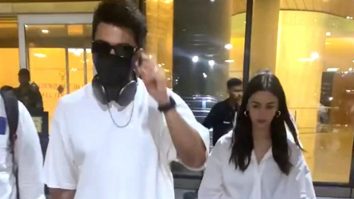 Ranveer Singh & Alia Bhatt twin in white as they get clicked at the airport