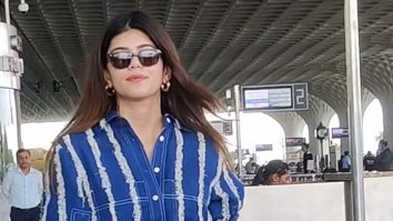Sanjana Sanghi smiles for paps as she gets clicked at the airport