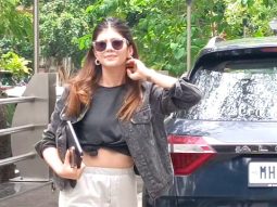 Sanjana Sanghi strikes a pose for paps as she gets clicked