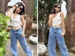 Sharvari Wagh’s white crop waistcoat and ripped denims is the perfect summer style staple