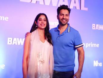 Varun Dhawan and Janhvi Kapoor meet media at press show of Bawaal Varun Dhawan and Janhvi Kapoor meet media at press show of Bawaal
