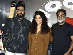 Abhishek Bachchan, Saiyami Kher & R. Balki at Ghoomer Trailer Launch