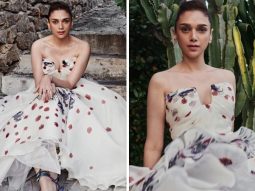 Aditi Rao Hydari looks straight out of a fairy-tale in a strapless floral gown