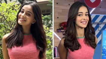 Ananya Panday, dressed in a pink crochet crop top and trousers, is exuding the proper kind of chic summer vibes
