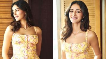 Ananya Panday gives a fresh spin to florals in beautiful corset midi dress for Dream Girl 2 promotions