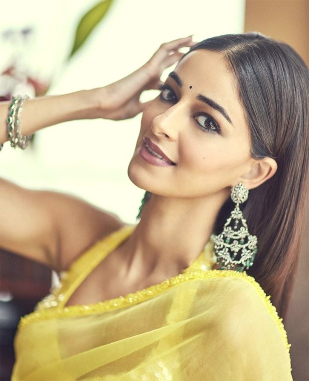 Ananya Panday in yellow saree by Manish Malhotra screams ethnic elegance
