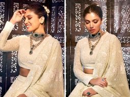 Bhumi Pednekar weaves ethnic magic in an ivory lehenga and polki jewellery
