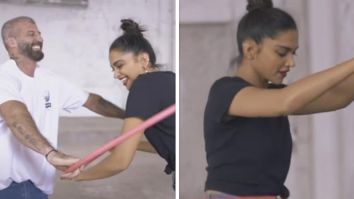 Deepika Padukone unleashes playful side with hula hoop challenge on set; watch