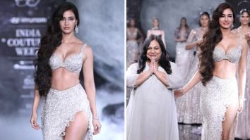 Disha Patani casts a spell as she dazzles the runway in a glitzy silver lehenga, stealing hearts as the showstopper for Dolly J at FDCI ICW 2023