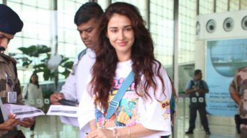 Disha Patani rocks the all white casuals as she gets clicked in the city