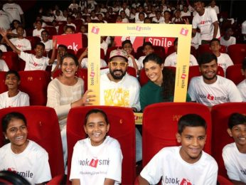 Abhishek Bachchan, Saiyami Kher delight 100 underprivileged kids with special screening of Ghoomer Abhishek Bachchan, Saiyami Kher delight 100 underprivileged kids with special screening of Ghoomer
