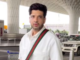 Karan Kundrra rocks in all white at the airport