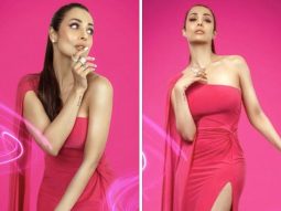Malaika Arora looks like an absolute stunner in a pink bodycon dress worth Rs.9400