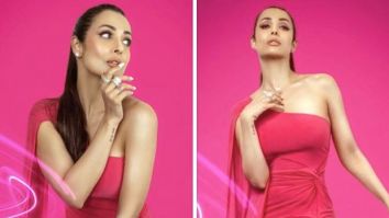 Malaika Arora looks like an absolute stunner in a pink bodycon dress worth Rs.9400