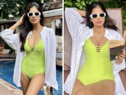 Malavika Mohanan’s poolside pictures in lime green monokini has us taking notes for our next vacation