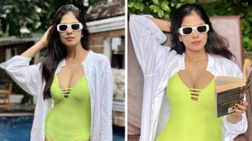Malavika Mohanan’s poolside pictures in lime green monokini has us taking notes for our next vacation