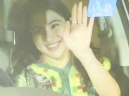 Paps capture a glimpse of Sara Ali Khan as she waves back at them