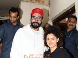 Photos: Abhishek Bachchan, Saiyami Kher, Hema Malini and Bhumi Pednekar snapped at PVR in Juhu