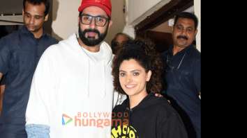 Photos: Abhishek Bachchan, Saiyami Kher, Hema Malini and Bhumi Pednekar snapped at PVR in Juhu