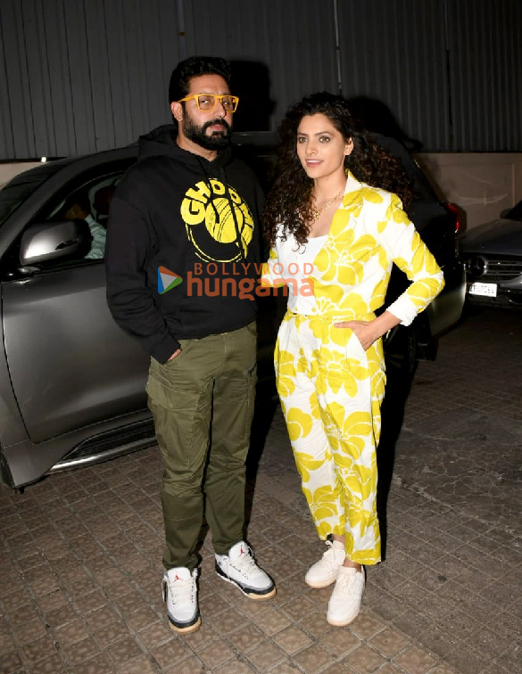 Photos: Abhishek Bachchan and Saiyami Kher snapped promoting Ghoomer at PVR, Juhu Photos: Abhishek Bachchan and Saiyami Kher snapped promoting Ghoomer at PVR, Juhu