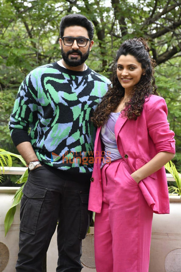 Photos: Abhishek Bachchan and Saiyami Kher snapped promoting their film Ghoomer